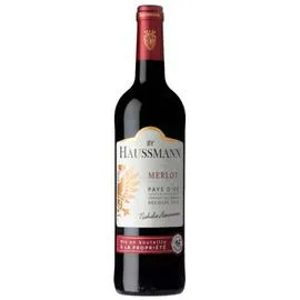 HAUSSMANN Vin rouge merlot Pays d'Oc 75cl