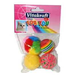 VITAKRAFT 4 Balles Assorties 4cm 172g