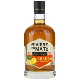 RIVIÈRE DU MÂT Rhum arrangé ananas caramélisé 70cl