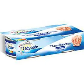ODYSSÉE Thon en tranches au naturel 2x140g