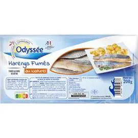 ODYSSÉE Harengs fumés au naturel 200g