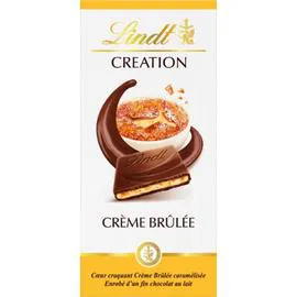 LINDT, CRÉATION Chocolat Lait Crème Brûlée 150g