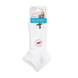 BLEUFORÊT Duo Mini Sox Fleur De Peau Blanc l'unité