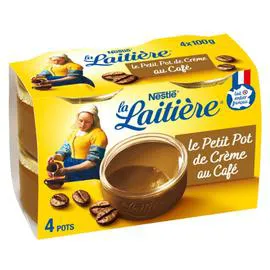 NESTLÉ, LA LAITIÈRE Crème dessert café 4x100g
