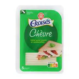 MARQUE REPÈRE, LES CROISÉS Tranchettes de chèvre 32.4% MG 200g