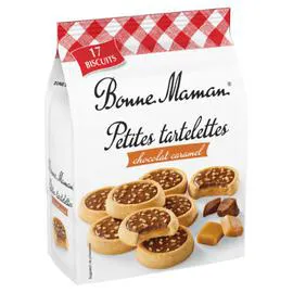 BONNE MAMAN Biscuits petites tartelettes chocolat caramel 250g