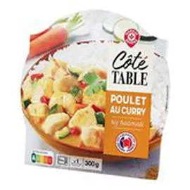 MARQUE REPÈRE, CÔTÉ TABLE Emincé poulet Sauce curry 300g