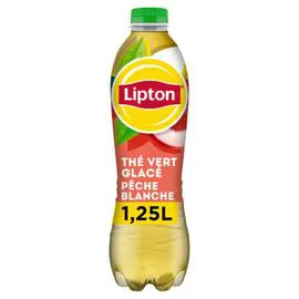 LIPTON Thé vert glacé Ice Tea Pêche blanche 1,25l