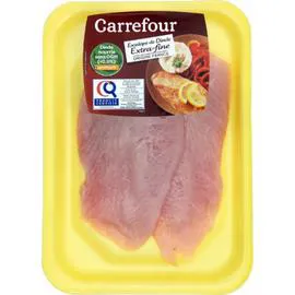 CARREFOUR Escalopes de dinde extra-fines 2x120g