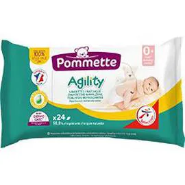 POMMETTE Lingettes fraîcheur Agility, 0+ mois x24 