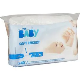 CARREFOUR BABY Inserts coton bébé peaux fragilisées x40