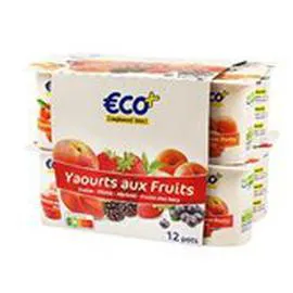 ECO+ Yaourt au fruits Panaché 12x125g