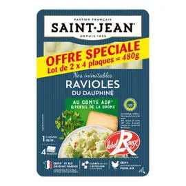 SAINT-JEAN Ravioles du dauphiné au Comté Label Rouge 2x240g