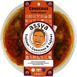 ASSYA Plat cuisiné couscous poulet merguez 1,2kg
