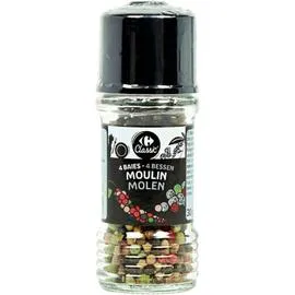 CARREFOUR CLASSIC' Epices moulin 4 baies 30g