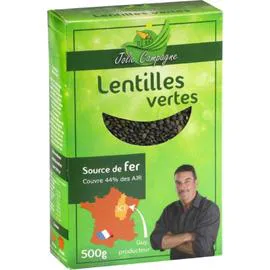 JOLIE CAMPAGNE Légumes secs lentilles vertes 500g