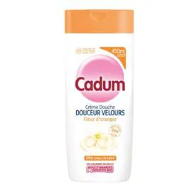 CADUM Crème douche douceur velours fleur d'oranger 450ml