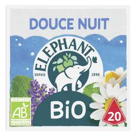 THÉ ÉLÉPHANT Infusion douce nuit Bio 32g