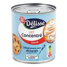MARQUE REPÈRE, DÉLISSE Lait concentré sucré 397g