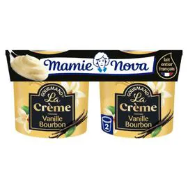 MAMIE NOVA Crème dessert vanille bourbon 2x150g