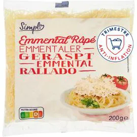 CARREFOUR SIMPL Emmental râpé 200g