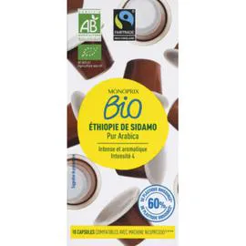 MONOPRIX BIO Capsule de café Ethiopie Bio 52g