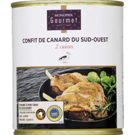 MONOPRIX GOURMET Confit de Canard x2 cuisses 800g