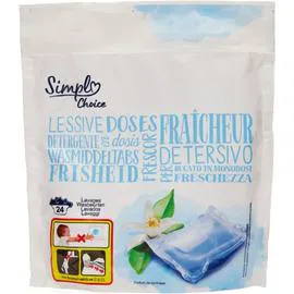 CARREFOUR SIMPL Lessive doses Fraîcheur SIMPL CHOICE 24x17ml