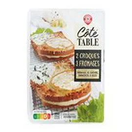 MARQUE REPÈRE, CÔTÉ TABLE Croque Bistrot Fromage 2x150g