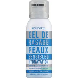 MONOPRIX Gel de rasage peaux sensibles à l aloe vera 75ml
