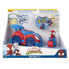 JAZWARES Véhicule Spidey and his amazing friends + figurine l'unité