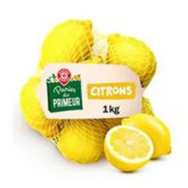 MARQUE REPÈRE, PANIER DU PRIMEUR Citron à jus Filière Sachet 1kg
