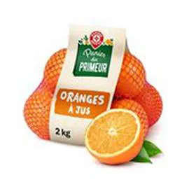 MARQUE REPÈRE, PANIER DU PRIMEUR Oranges à jus Filet 2kg