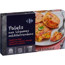 CARREFOUR Légumes cuisinés palets méditerranéens 300g