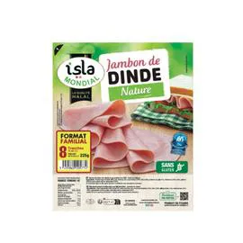 ISLA MONDIAL Jambon De Dinde 225g