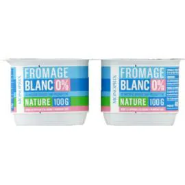 MONOPRIX Fromage blanc 0% nature 400g