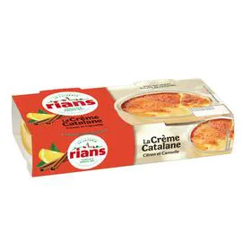 RIANS Crème catalane citron et cannelle 2x90g