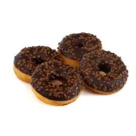 AUCHAN, MON BOULANGER Mini donuts nappés chocolat au lait 72g