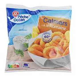 MARQUE REPÈRE, PÊCHE OCÉAN Calamars A la romaine 40/60 500g