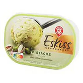 MARQUE REPÈRE, ESKISS Crème glacée Pistache avec éclats 494g