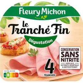 FLEURY MICHON Jambon Le Tranché fin dégustation conservation sans nitrite 120g