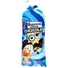 AUCHAN Brioches aux pépites de chocolat sachets fraîcheur 300g
