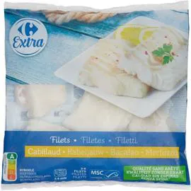 CARREFOUR EXTRA Filets de cabillaud 600g