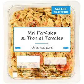 MIX BUFFET Salade de pâtes mini farfalles thon tomates 800g