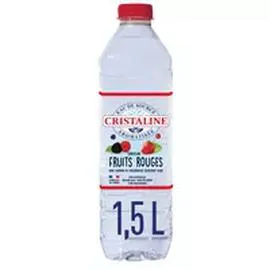 CRISTALINE Eau de source aromatisée saveur fruits rouges 1,5l