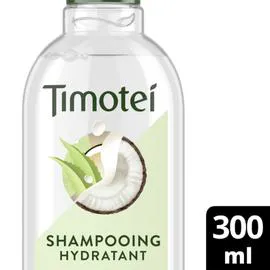 TIMOTEI Shampoing Hydratant Sans Silicone Pour Cheveux Normaux À Secs Au Lait De Coco Et Aloe Vera 300ml
