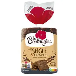 LA BOULANGÈRE Pain de seigle et graines 500g