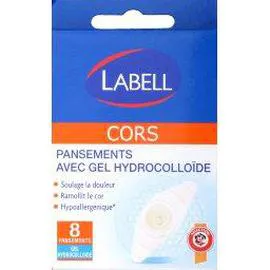 LABELL Pansements avec gel hydrocolloïde cors x8