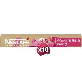 NESCAFÉ, FARMERS ORIGINS Capsules de café Mexico Espresso intensité 7 x10