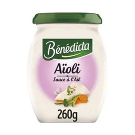 BÉNÉDICTA Sauce Aïoli 260g